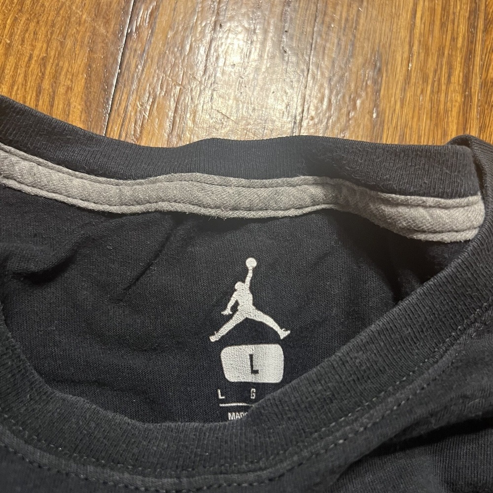 Jordan Brand Six Rings Tour T Shirt Size Large Cotton Used Black - Picture 6 of 9